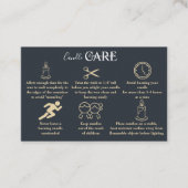 Gold Accent Black Marble Candle Card 名刺 (正面)