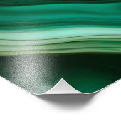 Gold Adern: Digitale Hommage an grüne Mineralien フォトプリント (角)