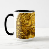 Gold Amsterdam Arched Bridges Charm マグカップ (左)