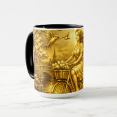 Gold Amsterdam Arched Bridges Charm マグカップ (正面左)