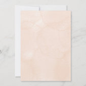 Gold and beige floral wedding invitation   招待状 (裏面)