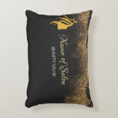 Gold and black   アクセントクッション (正面(垂直))