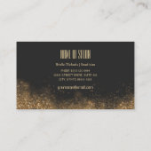 Gold and black 名刺 (裏面)