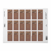 Gold and Black Christmas Baubles ラベル (フルシート)