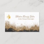  Gold and black Hairstylist  Salon 名刺 (正面)