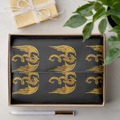 Gold and Black Mythical Dragon 薄葉紙 (ギフト)