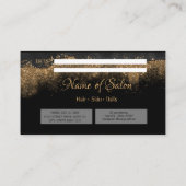  Gold and black   Salon 予約カード (裏面)