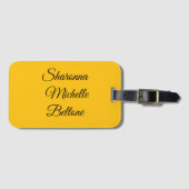 Gold and Black Standout ラゲッジタグ (正面横)
