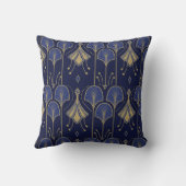 Gold And Blue Art Deco クッション (裏面)