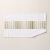 Gold and cream stripe pattern バスタオルセット (ハンドタオル)