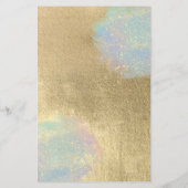 Gold And Iridescent Glitter Texture チラシ (裏面)