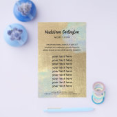 Gold And Iridescent Glitter Texture チラシ (シングル)