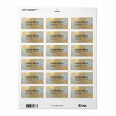 Gold And iridescent Glitter Texture ラベル (フルシート)