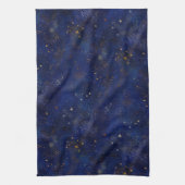 Gold and Navy Stars キッチンタオル (縦)