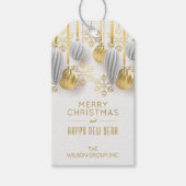 Gold and Silver Christmas Ornaments ギフトタグ (正面)