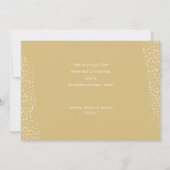 Gold and Silver Christmas Ornaments Photo シーズンカード (裏面)