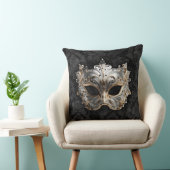 Gold and Silver Filigree Venetian Mask クッション (椅子)