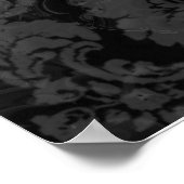 Gold and Silver Filigree Venetian Mask ポスター (角)