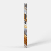Gold and Silver Liquid Metal – Luxury Abstract Samsung Galaxyケース (右側面)