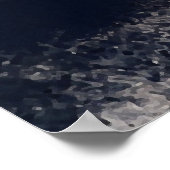 Gold and Silver Metallic Leaves Elegant Botanical  ポスター (角)