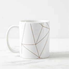 Gold and white Geometric Mix & Match Mug コーヒーマグカップ