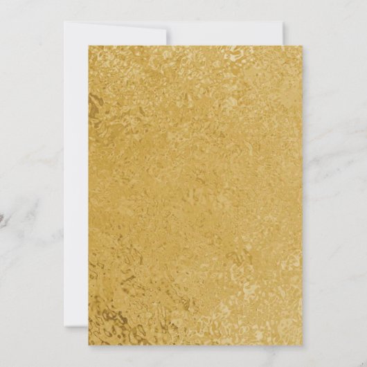 Gold and White Script Iftar Party Invitation 招待状 (裏面)