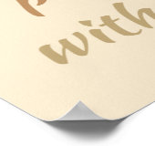 Gold Angel God Gave us Music Quote ポスター (角)