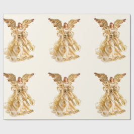Gold Angel Wrapping Paper ラッピングペーパー