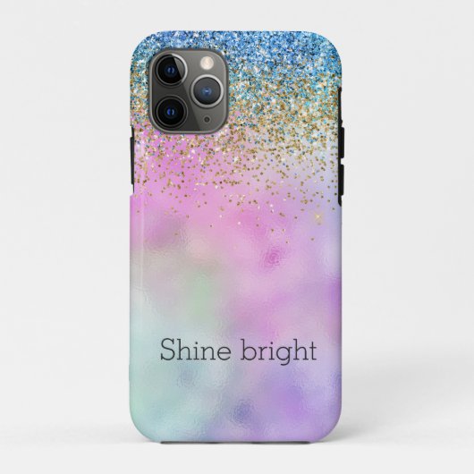 Gold Aqua Glitter Purple Sparkle        Case-Mate iPhoneケース (裏面)