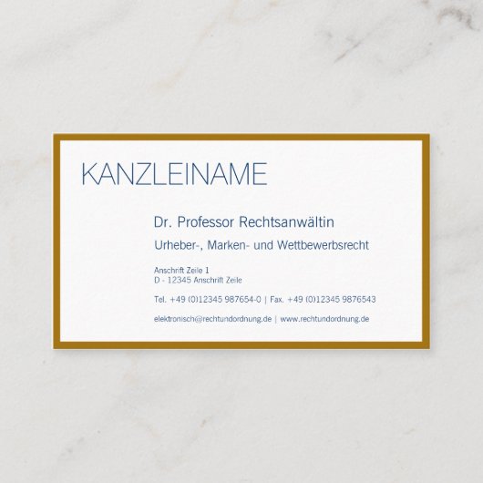 Gold arround 名刺 (正面)