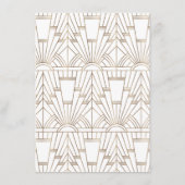 Gold Art Deco Casino Vegas Poker Wedding Details エンクロージャーカード (裏面)