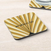 Gold Art Deco Design コースター (左側)