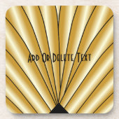 Gold Art Deco Design コースター (正面)