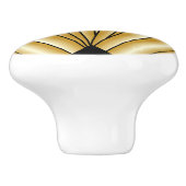 Gold Art Deco Design セラミックノブ (側面)