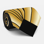 Gold Art Deco Design ネクタイ (ロール)