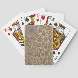 Gold Art Nouveau Flowers Card Deck トランプ
