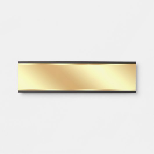 Gold Background For Your Text Create Your Own サインプレート (正面)