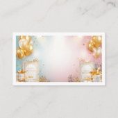 Gold Balloon Birthday Enclosure Card エンクロージャーカード (裏面)