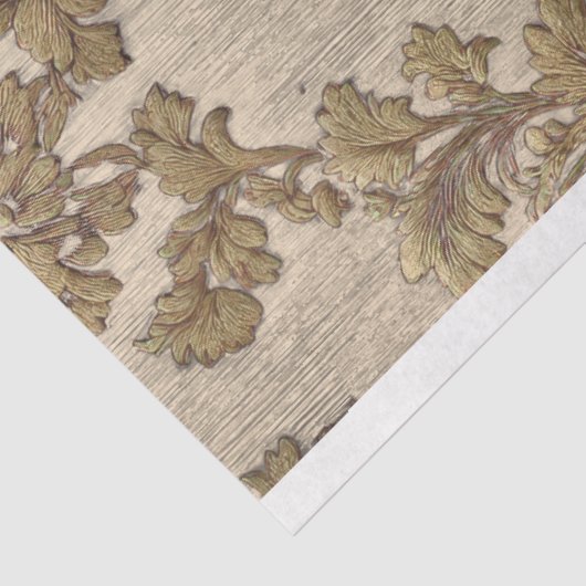  Gold Baroque Damask Pattern Decoupage Paper 薄葉紙 (詳細)