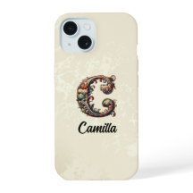 Gold Baroque Monogram Elegant Phone Case