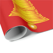 Gold Bells on Red Wrapping Paper ラッピングペーパー (ロールコーナー)