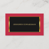 Gold black cardinal red elegant professional 名刺 (正面)