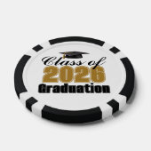 Gold Black Class of 2026 Graduation Party ポーカーチップ (シングル)