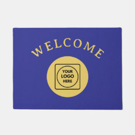 Gold Black Custom Business Logo doormat ドアマット