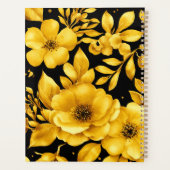 Gold black flowers professional appointment プランナー手帳 (裏面)
