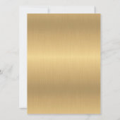 Gold Black Formal Traditional Jewish Wedding Invit 招待状 (裏面)