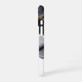 Gold Black Marble Personalize iPhone 16ケース (左側面)