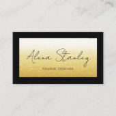 Gold Black Minimalist  名刺 (正面)