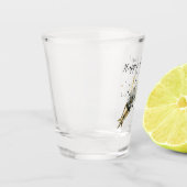 Gold Black New Year's Eve Day Celebration ショットグラス (左)