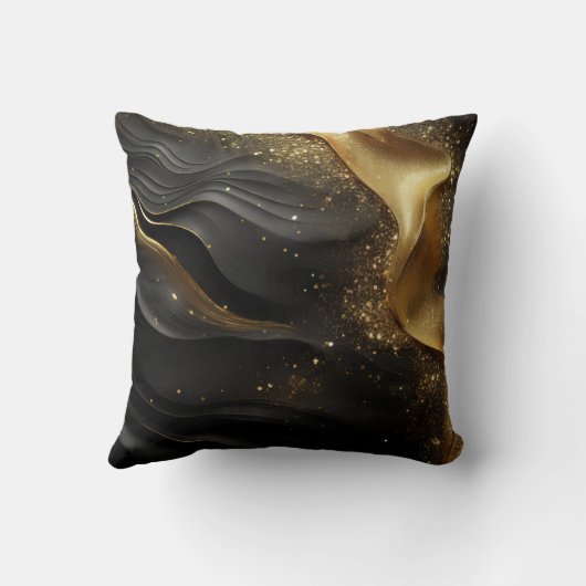 Gold Black Prinkle クッション (裏面)